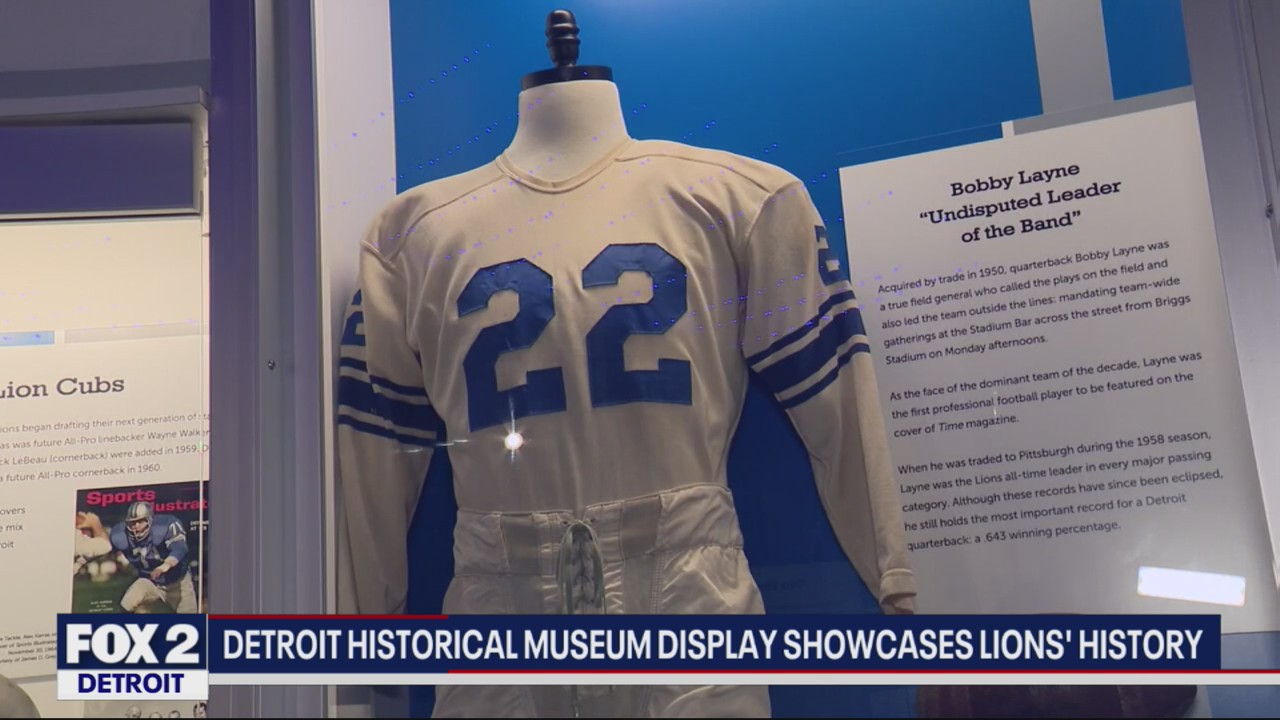 Detroit Lions history on display at museum