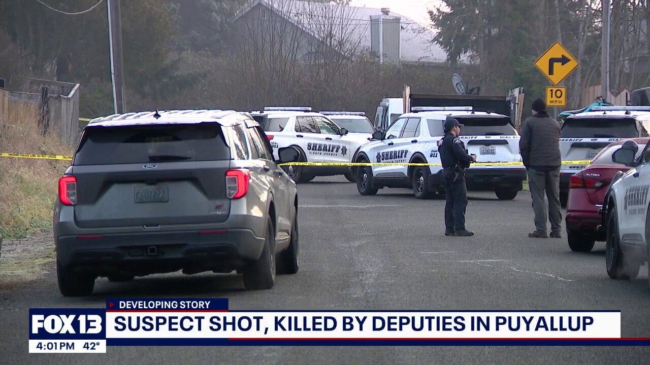 Suspect shot, killed by deputies in Puyallup