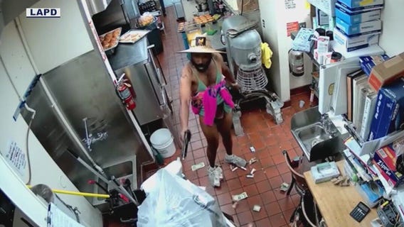 CA robbery suspect seen wearing bikini, sun hat