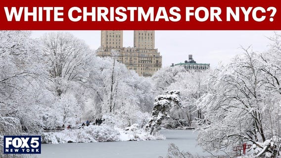 What are the chances of a white Christmas in New York City?
