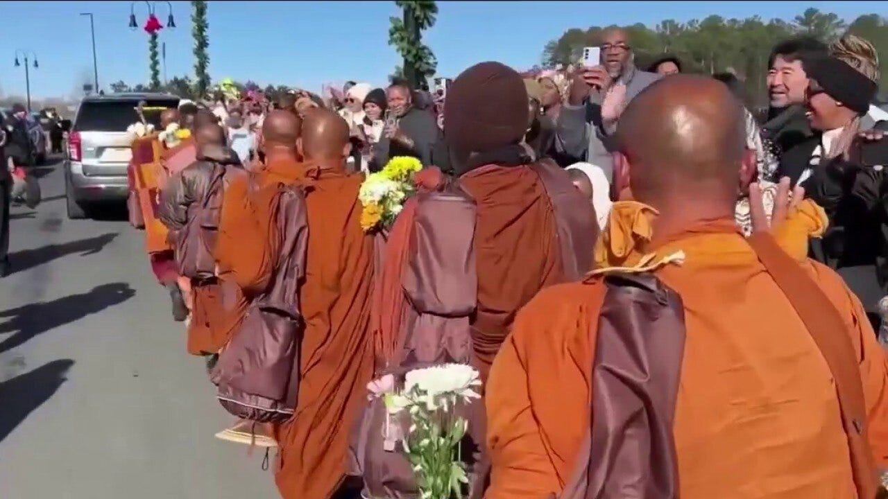Monks embark on cross-country journey to spread truth