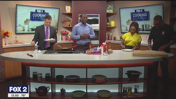 Brandon makes his take on scrambled eggs