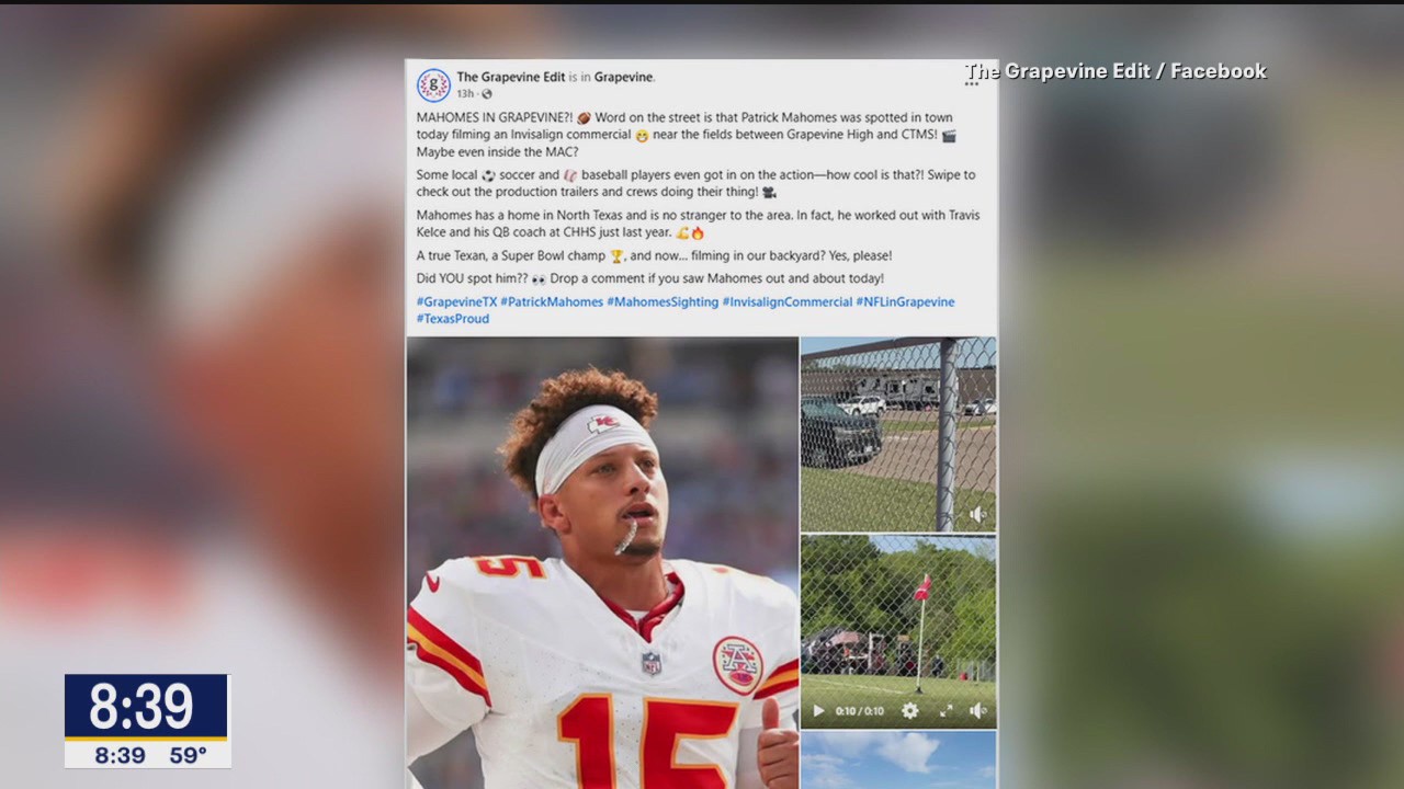 Why was Patrick Mahomes in Grapevine?