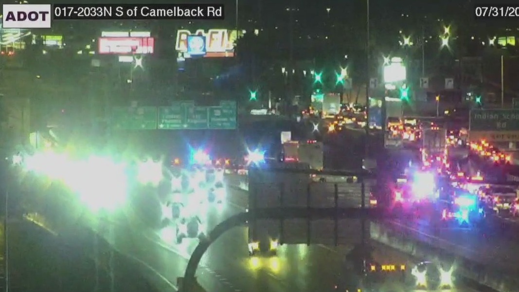 Woman hit by car on I-17 in Phoenix