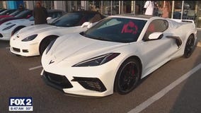 The Competition Corvette Club of Michigan hosts Coats for Kids giveaway