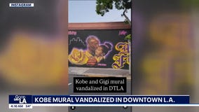 Kobe Bryant mural vandalized in DTLA