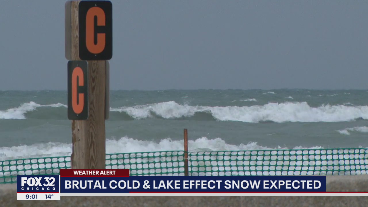 Brutal cold, lake effect snow expected across Chicago area