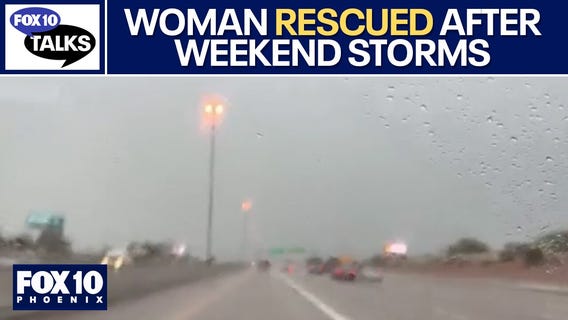 Woman rescued from swept away Jeep, man believed to be missing | FOX 10 Talks