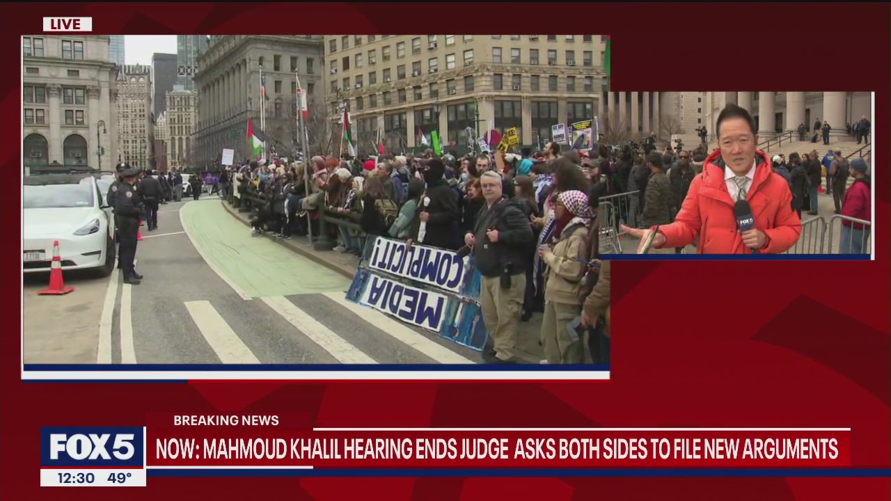 Mahmoud Khalil to remain in custody after deportation hearing: Latest ...