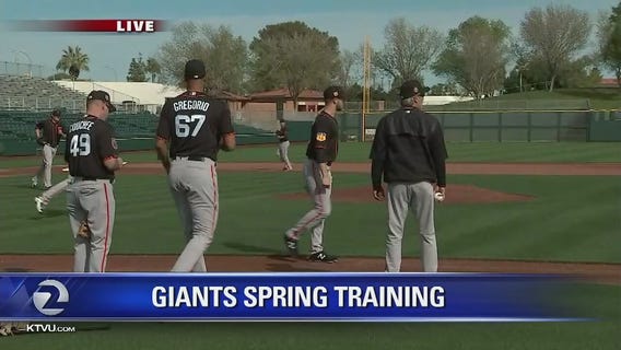 SF Giants at spring tranining
