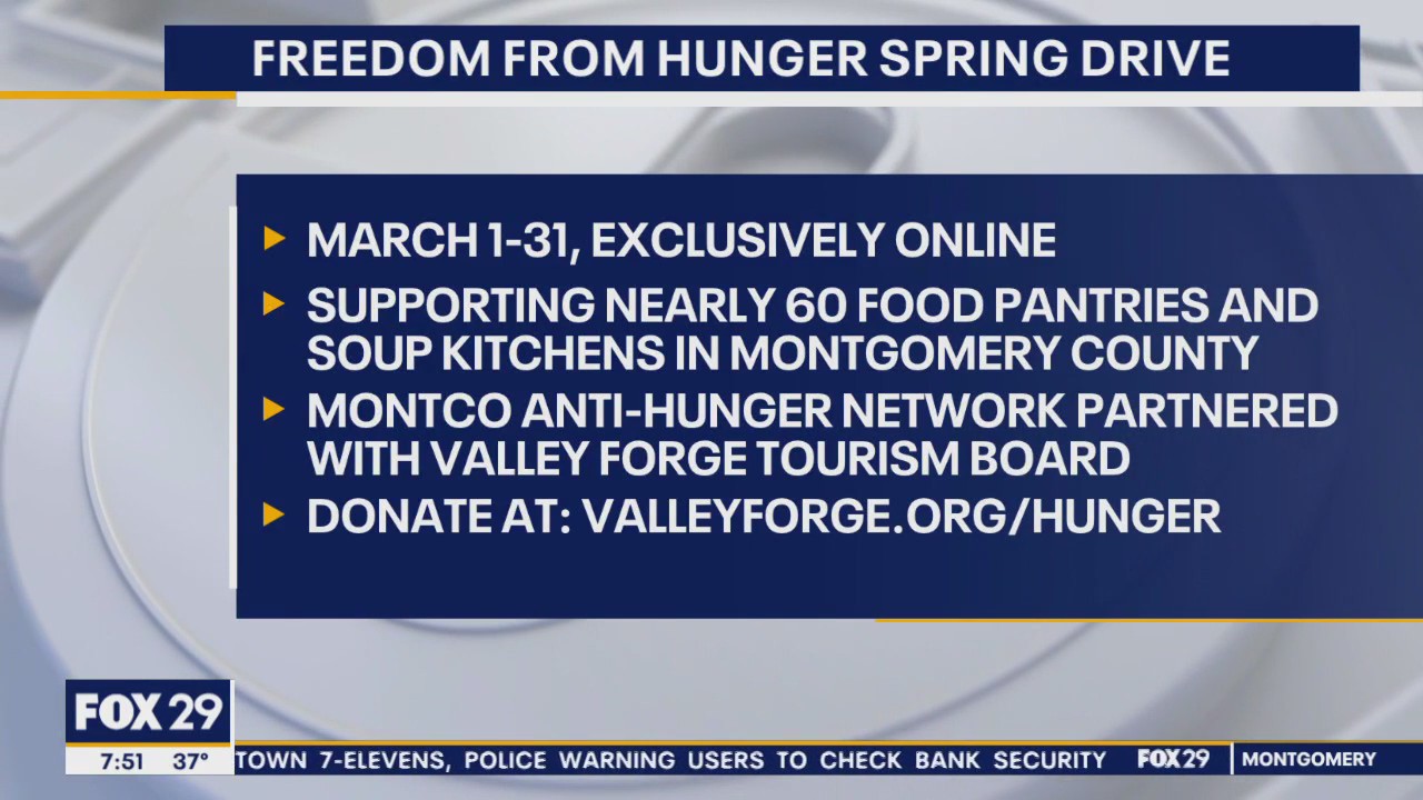 First-ever spring Freedom from Hunger Food Drive kicks off in Montgomery County
