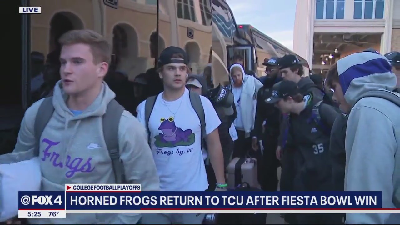 Horned Frogs return home after Fiesta Bowl win