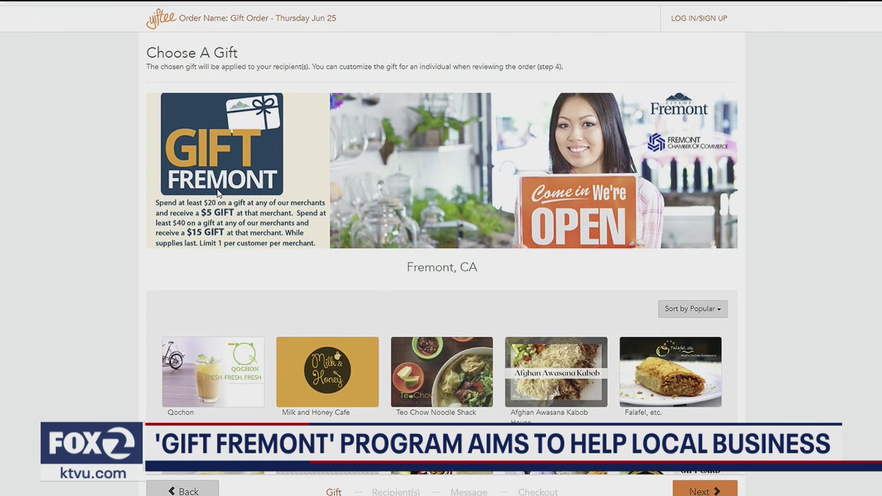 'Gift Fremont' program aims to help support local businesses