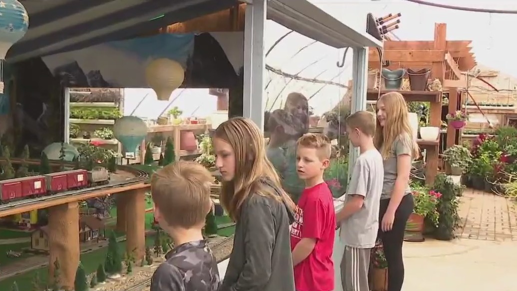 Large O-gauge train set