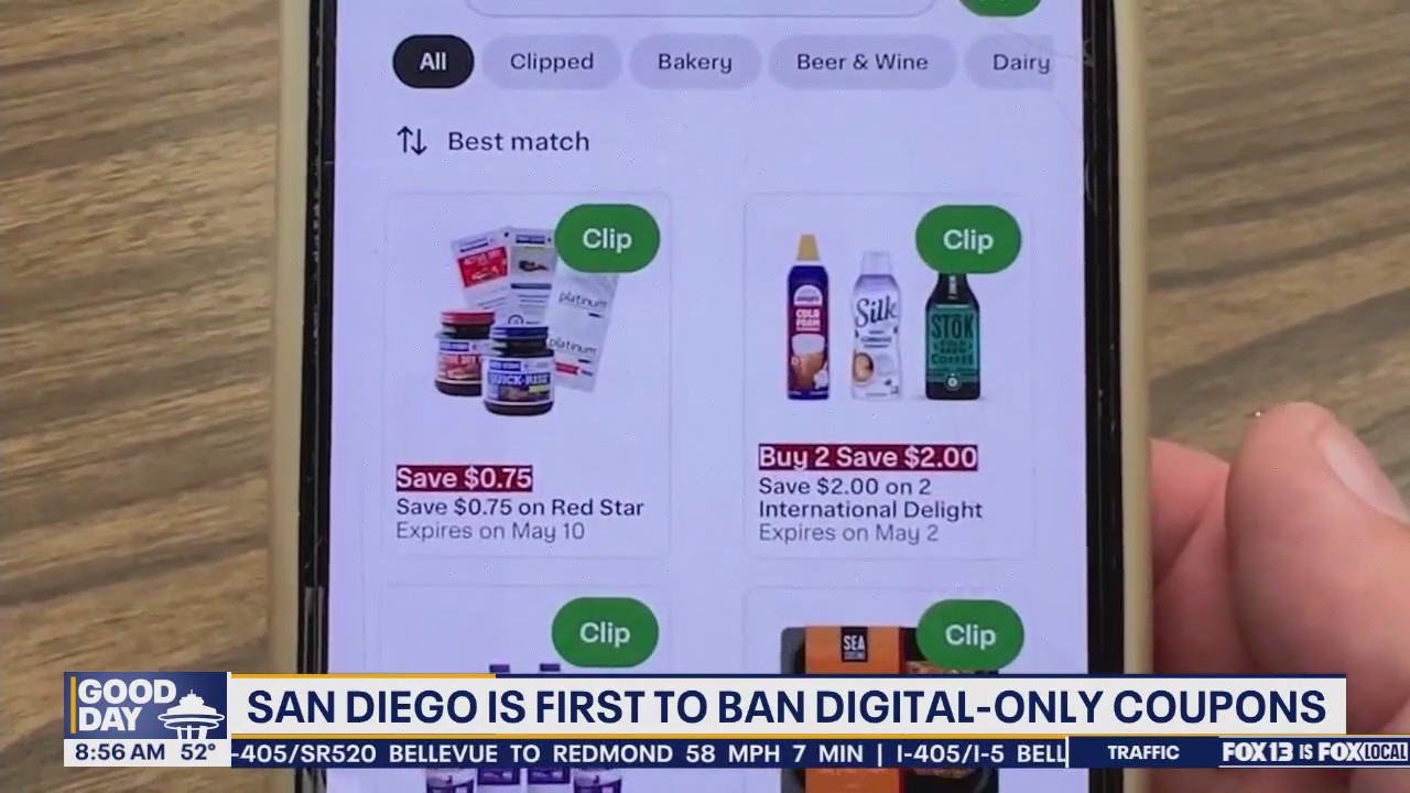 San Diego, CA becomes first US city to ban digital-only coupons