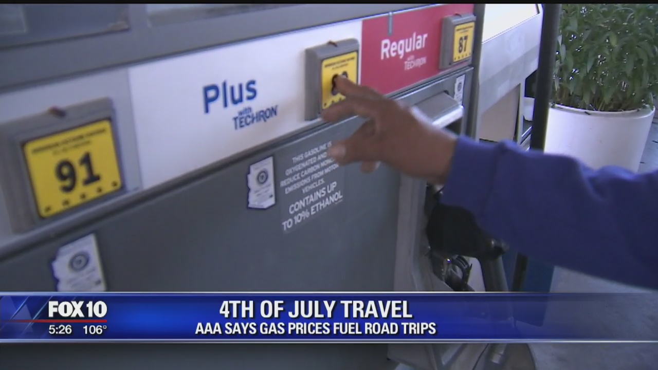 AAA: With increased holiday travelers, gas prices at 11-week low