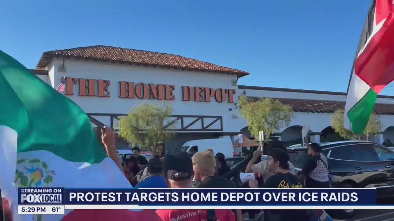 Protesters boycott Home Depot over ICE raids