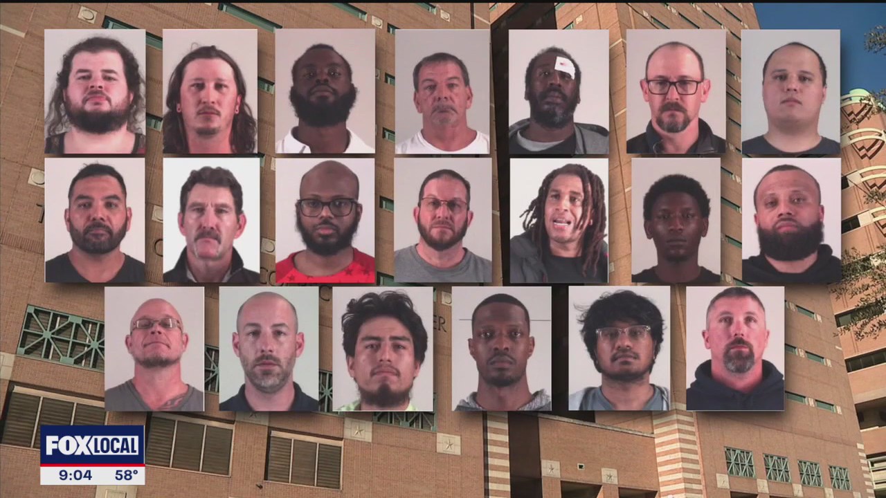 Sting arrests 20 men in human trafficking crackdown | FOX 4 Dallas-Fort ...