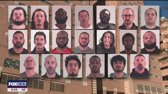 Sting arrests 20 men in human trafficking crackdown