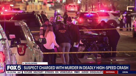 Suspect charged with murder high-speed crash that left man dead in D.C.