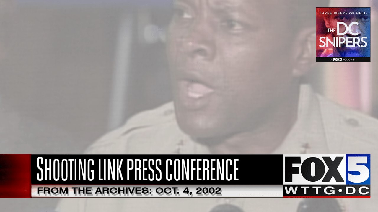 FOX 5 Archives - 10.04.02: Press conference announcing the connection between DC/VA/MD shootings