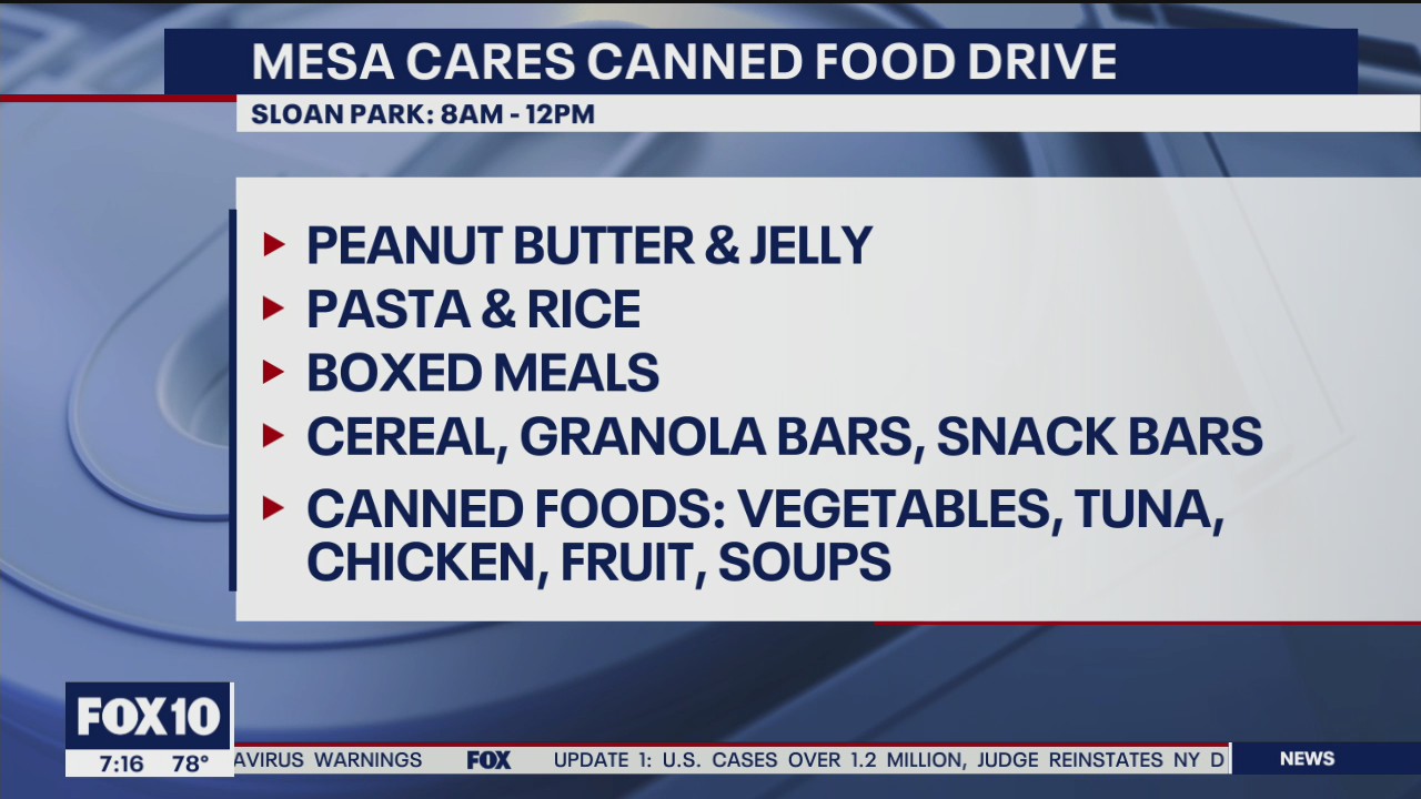 City of Mesa holding food drive for families in need