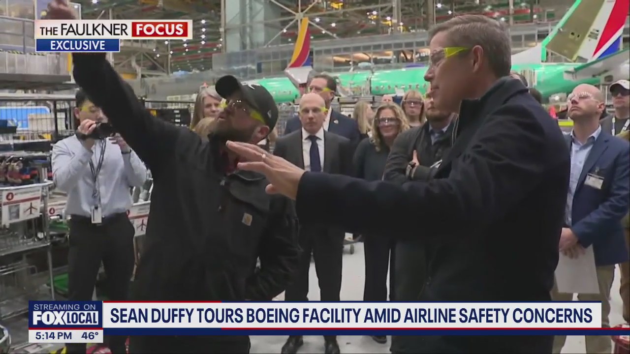 Boeing airline safety concerns facility tour