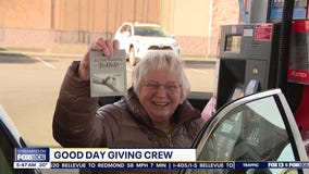 Good Day Giving Crew surprises drivers filling up at the pump