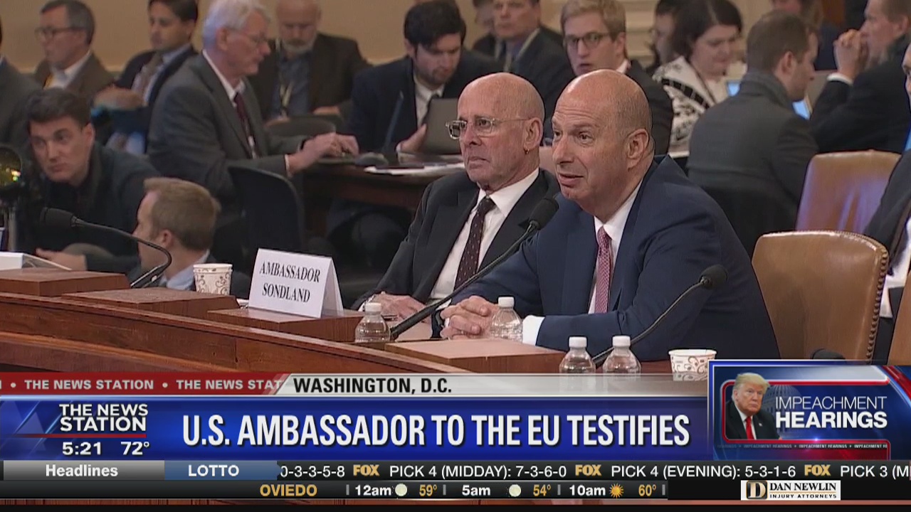 Ambassador says Giuliani was pushing quid pro quo with Ukraine