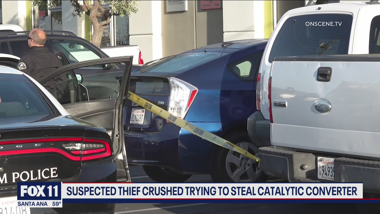 Man crushed to death by car while apparently trying to steal catalytic converter