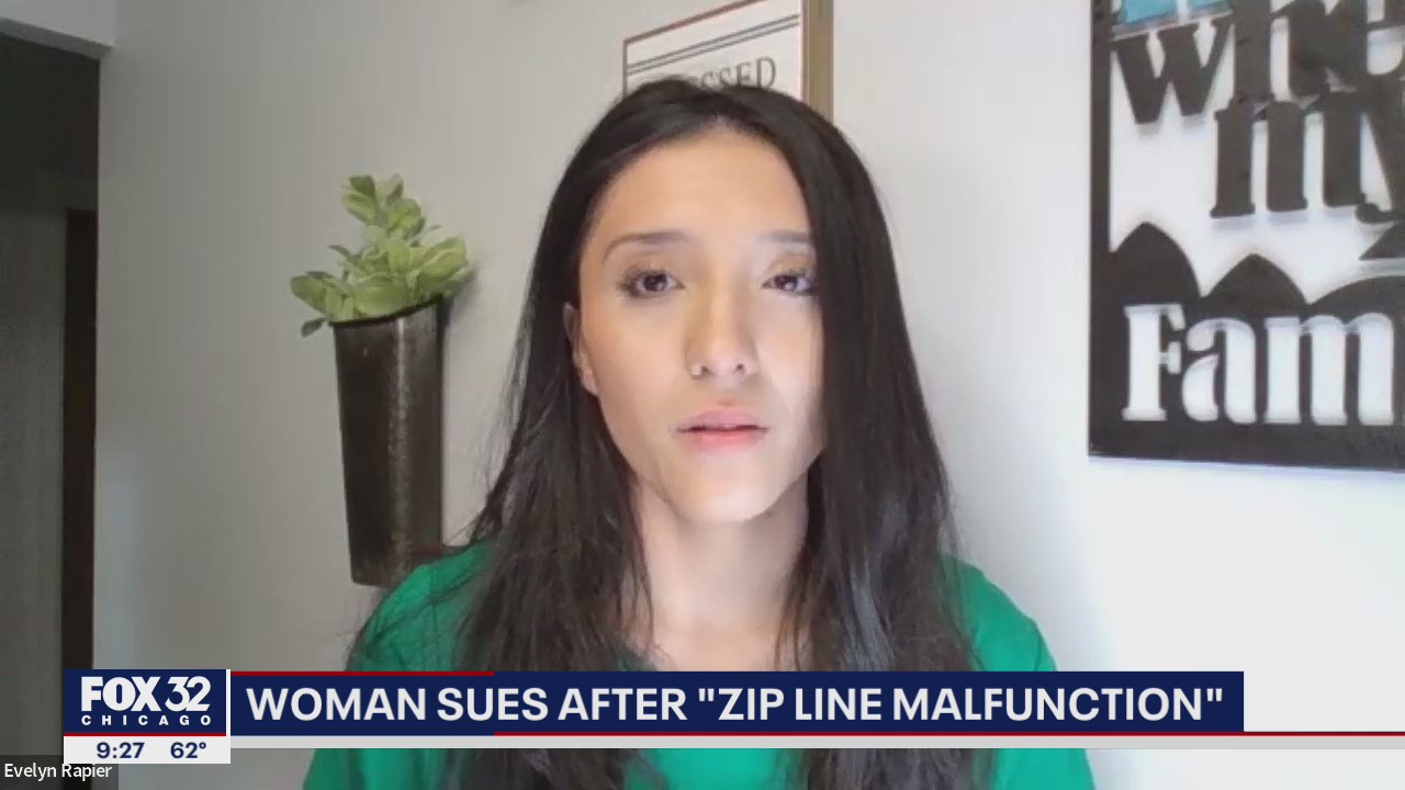 Chicago-area mom says 'zip line malfunction' nearly killed her