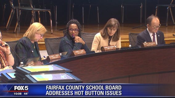 Fairfax County school board addresses several hot button issues at meeting
