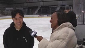 Champion Nathan Chen coaching figure skating camp