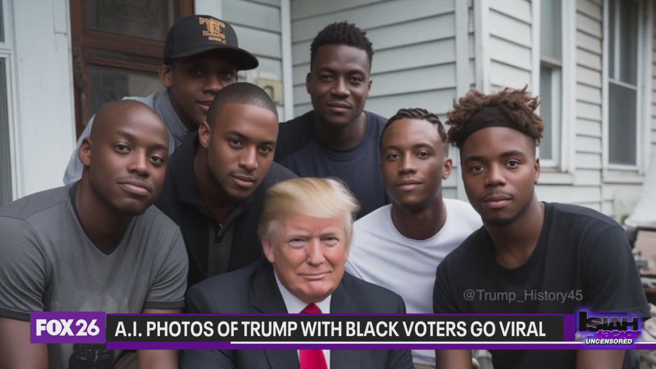 AI photos of former President Trump with Black voters go viral