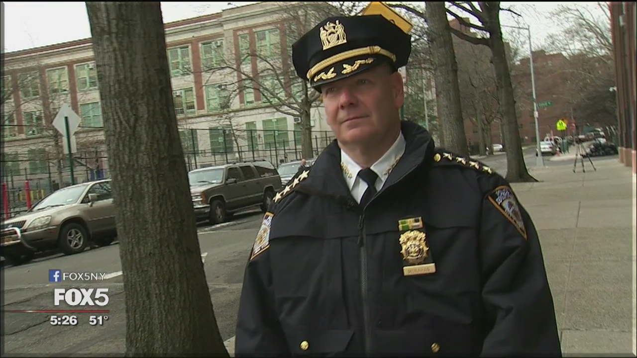 In the Bronx with Chief of Department Terence Monahan