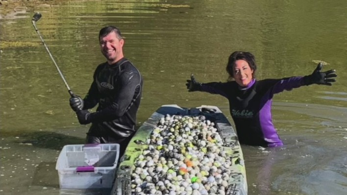 Scuba diving for trash in the Midwest