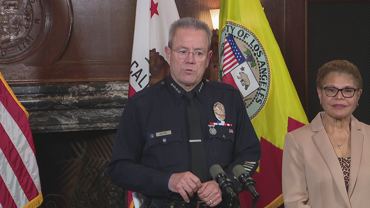 LAPD Chief Michel Moore announces retirement