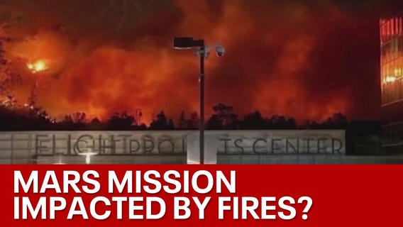 Fires near NASA Jet Propulsion Lab halts Mars missions