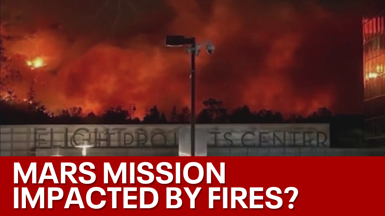 Fires near NASA Jet Propulsion Lab halts Mars missions