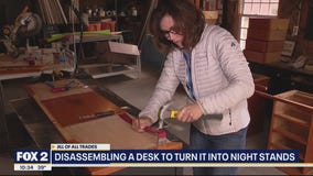 A Salvaged Desk Find New Life as Jill Turns It Into Nightstands  Pt 1