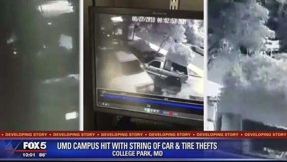 String of car and tire thefts at University of Maryland