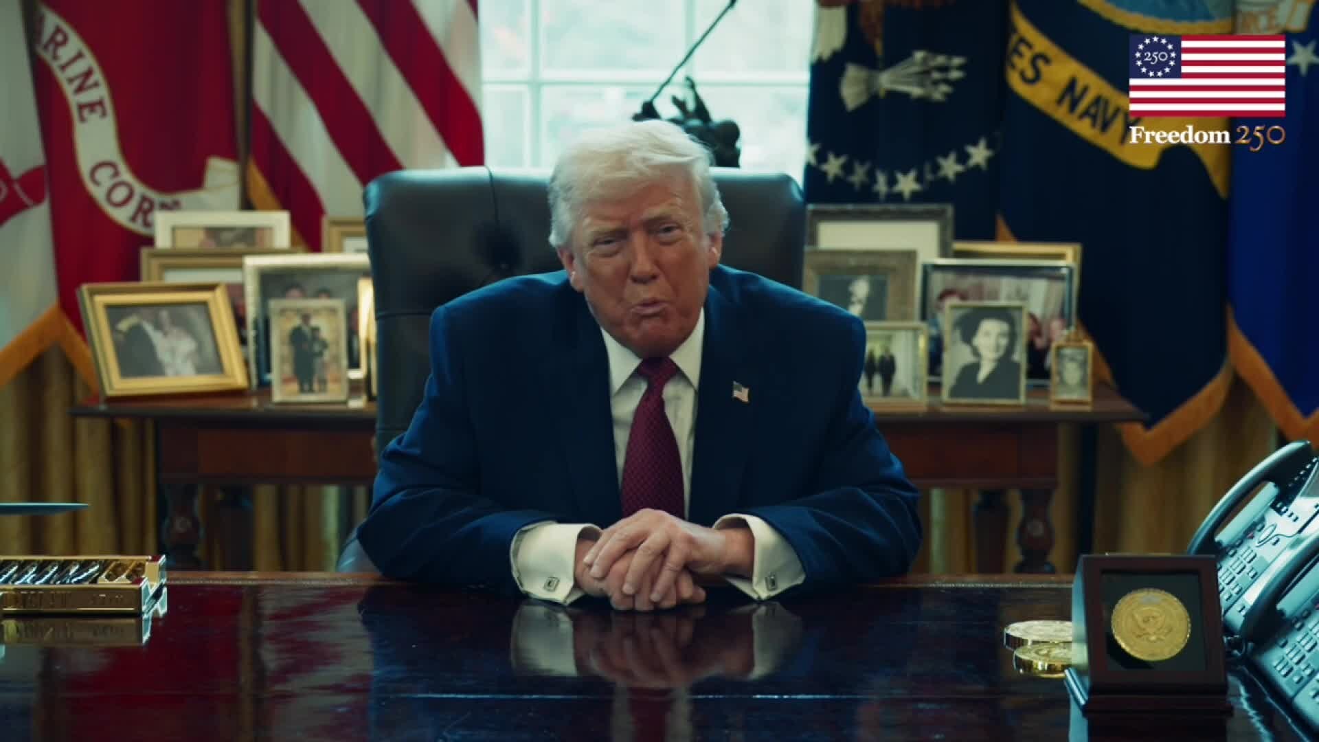 Trump previews 'Freedom 250' campaign for US anniversary celebration