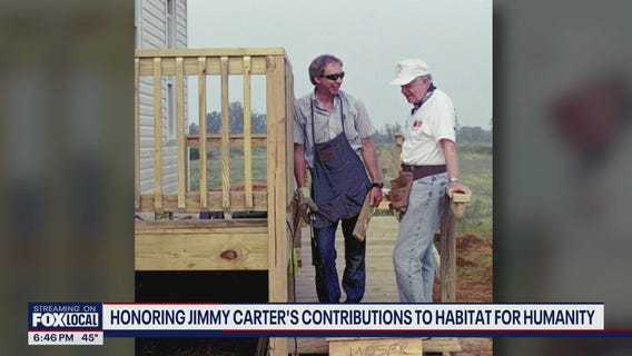 Honoring Jimmy Carter's contributions to Habitat for Humanity