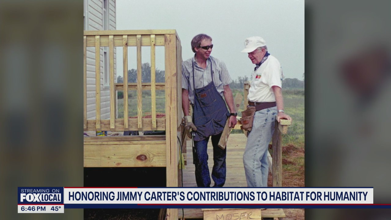 Honoring Jimmy Carter's contributions to Habitat for Humanity
