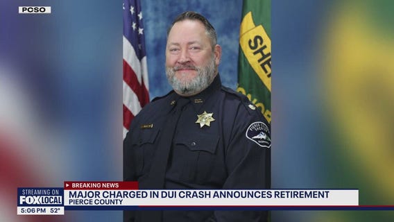 Pierce Co. major charged in DUI crash announced retirement