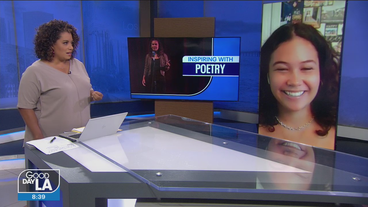 Poet and Hamilton High School senior, Della Dragon, looks forward to returning to class