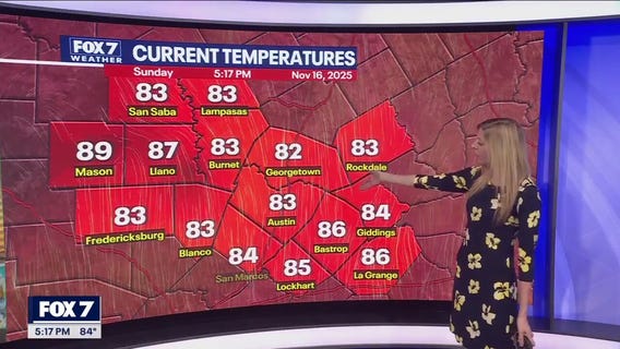 Austin weather: November 16 evening forecast