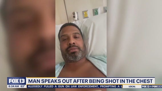 Seattle man speaks out after being shot in the chest