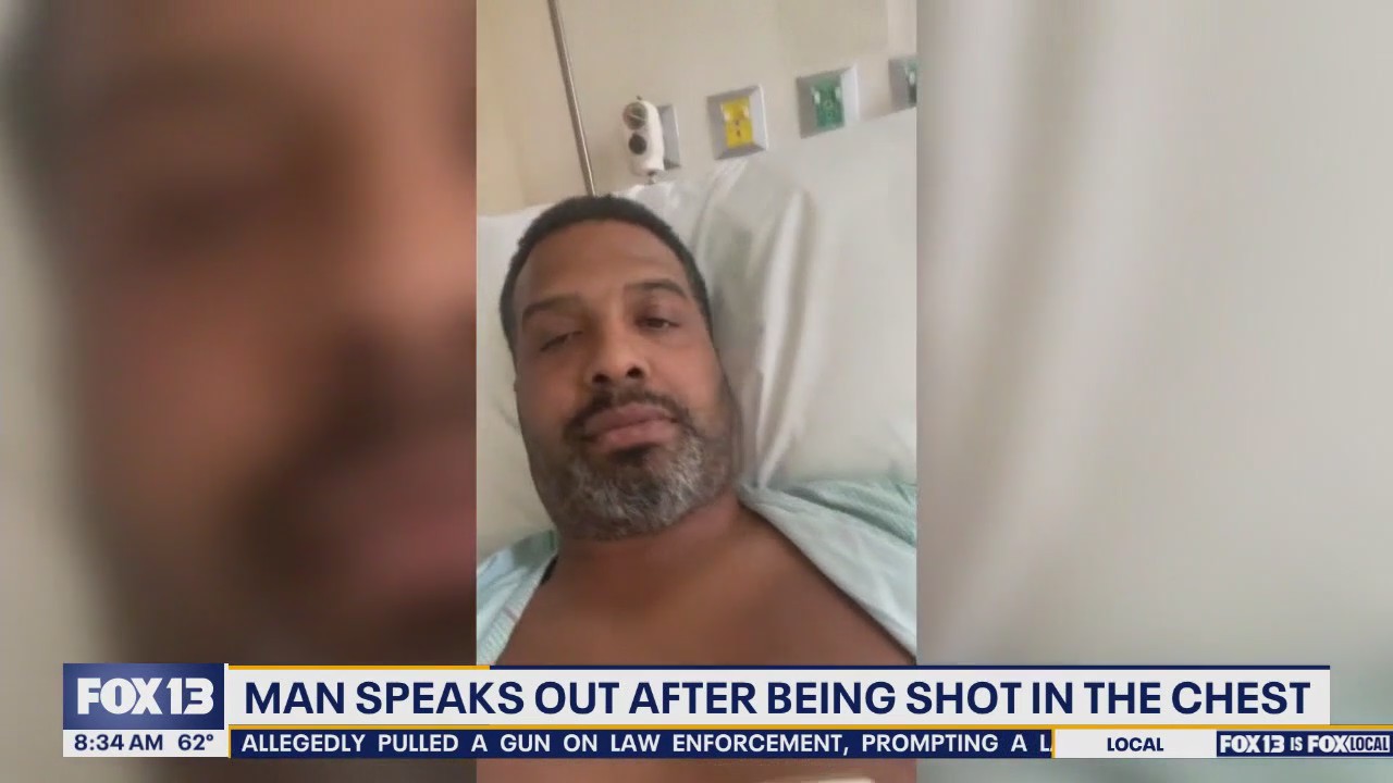 Seattle man speaks out after being shot in the chest