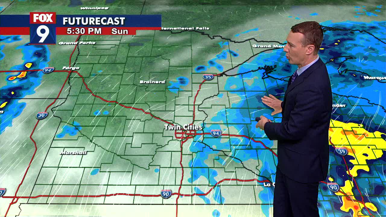 MN weather: Cooler Sunday with a few showers | FOX 9 Minneapolis-St. Paul